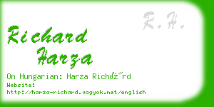 richard harza business card